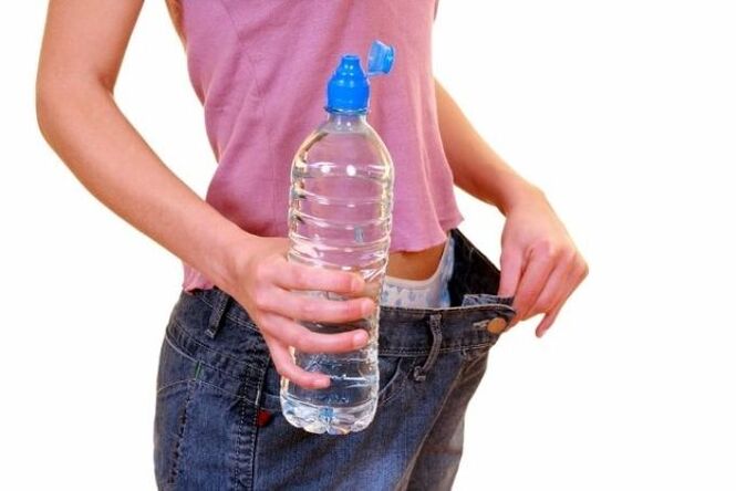 The amount of water required daily to lose weight