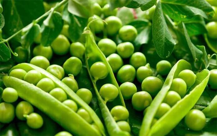 You can include green peas in the menu for pancreatitis