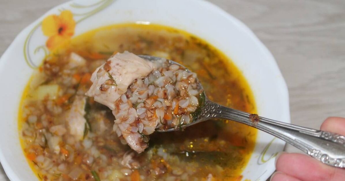 Buckwheat soup for weight loss